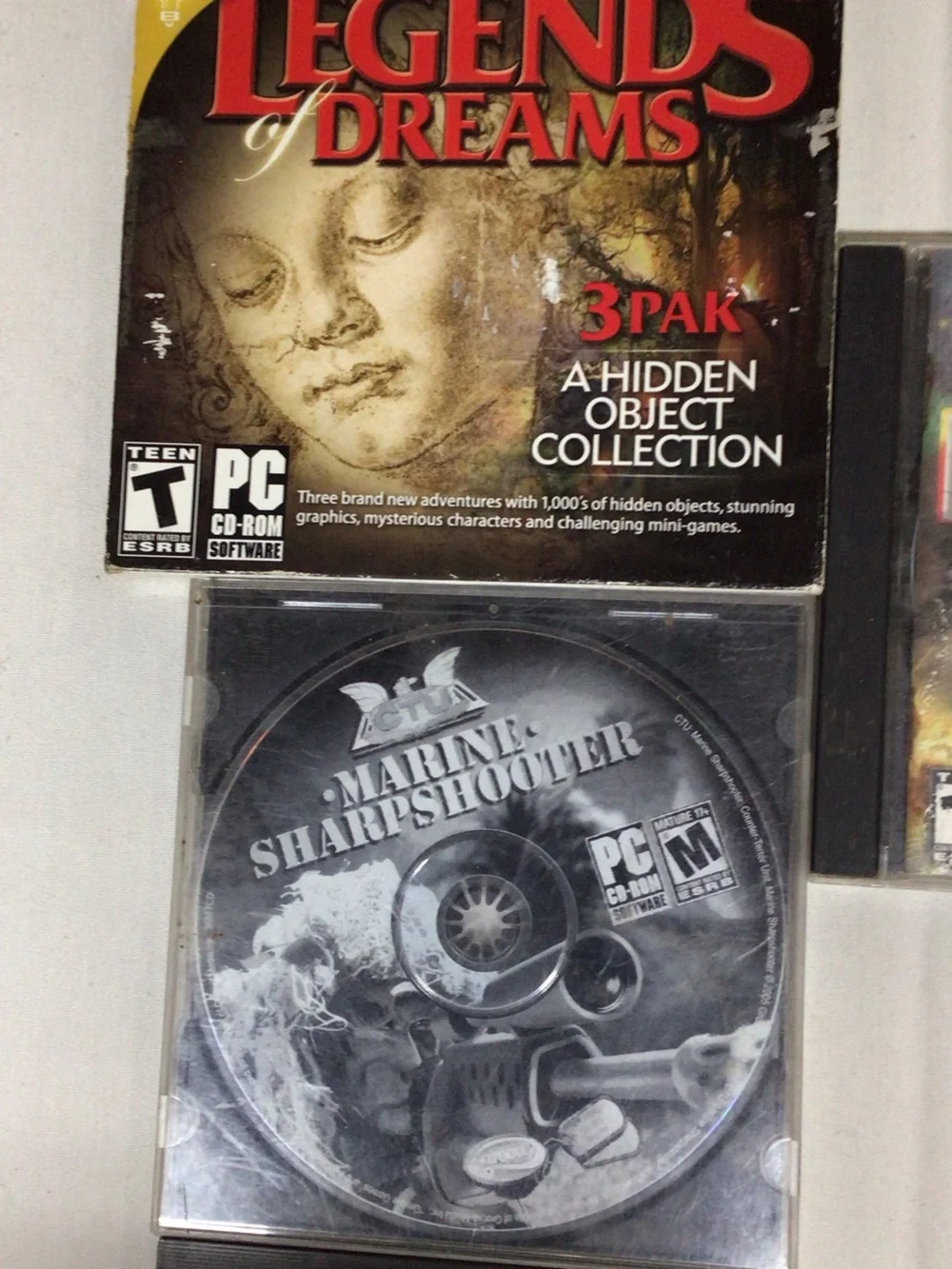 Marine Sharpshooter PC Game Disc - Black. Vintage  games